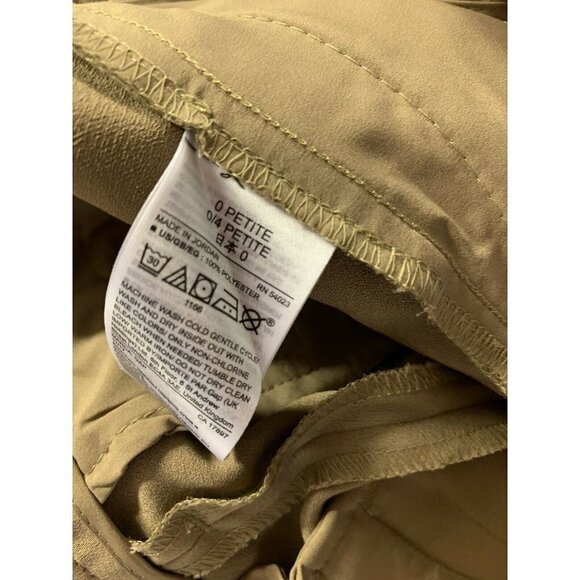 Gap NWT Womens 0P Bermuda Shorts Flat Front Tan Po - Picture 10 of 10